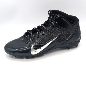 Nike Shoes Mens Alpha Pro TD Black 11.5 Football Cleats Mid Top‎ 579636-002
